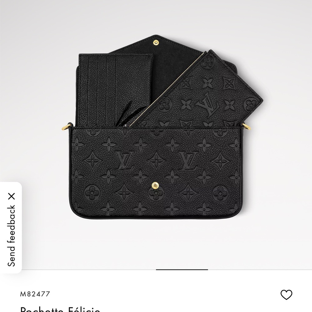 Louis Vuitton Black Clutch with Gold Chain - Picture 2 of 3